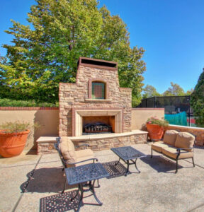 Arbour Lodge Patio Fireplace